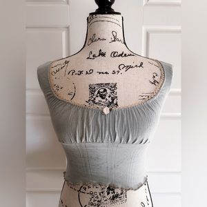 Y2K Coquette Milkmaid Pointelle Tank Top